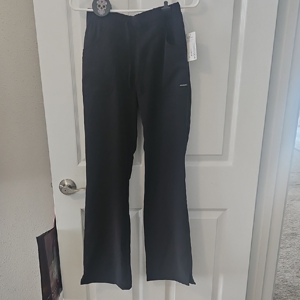 Jockey Black Straight Leg Scrub Pants